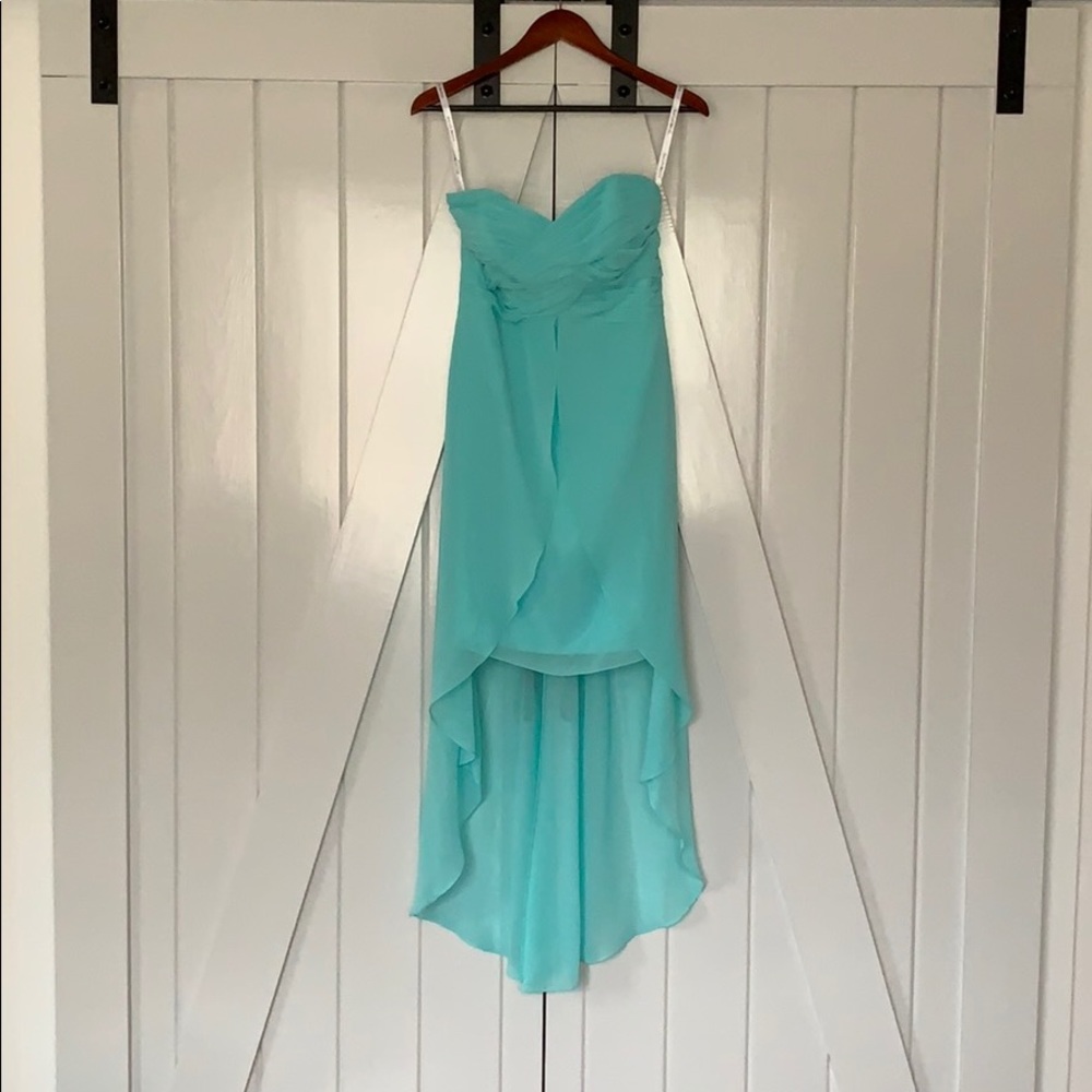 David’s Bridal High Low Bridesmaid Dress